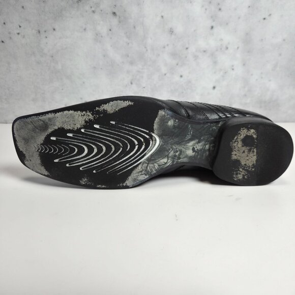 Kenneth Cole Reaction On That Note Black Leather Slip-On Shoes Mens 9M Medium - Picture 11 of 11